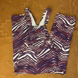 Buffalo Bills Zubaz overalls small